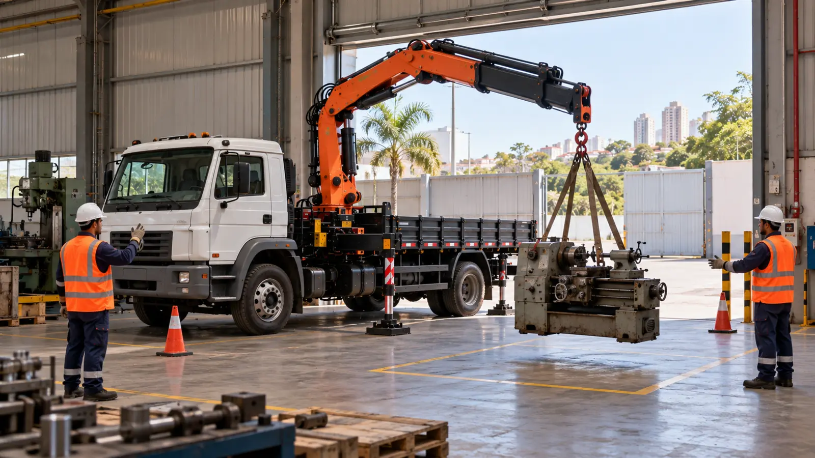 Caminhão Munck para indústrias em Goiânia: quando utilizar? em uma operação real da Otto Munck
